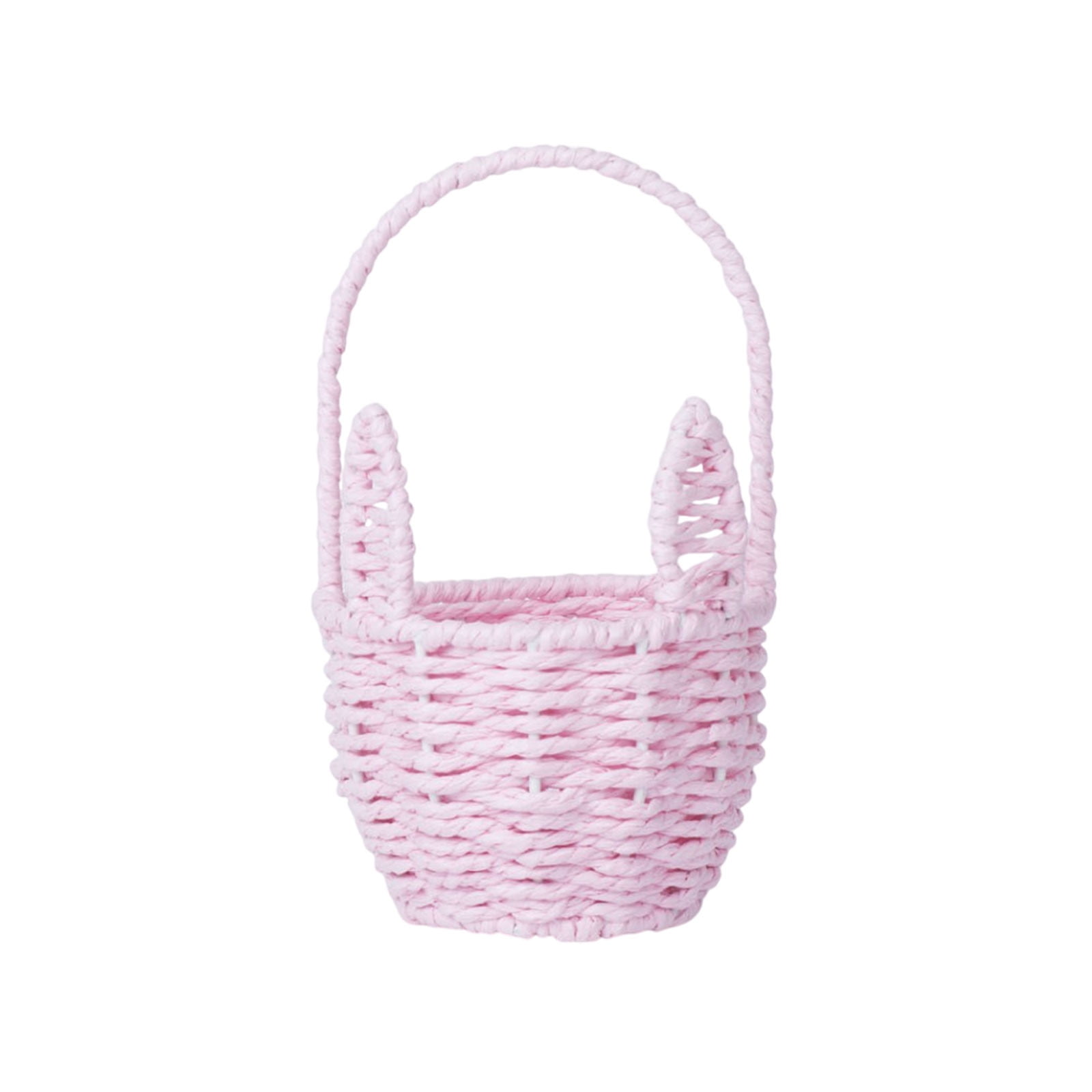 Fufafayo 5Pcs Easter Bunny Basket, Woven Bunny Storage Basket Tote Bag for Easter Eggs Candy, Boho Easter Decor,KidsEaster Gift Basket for Egg Hunt Party Home Decor