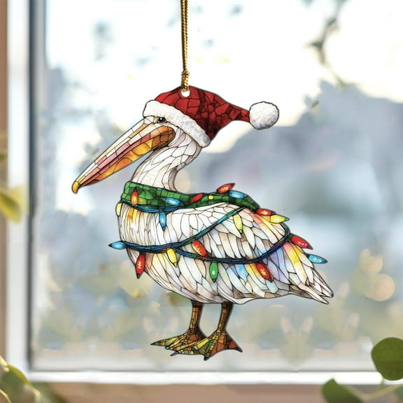Pelican Acrylic Suncatcher, Pelican Ornaments, Pelican Gifts For Women Men, Pelican Sun Catcher For Window Hanging, Gift For Pelican Lovers