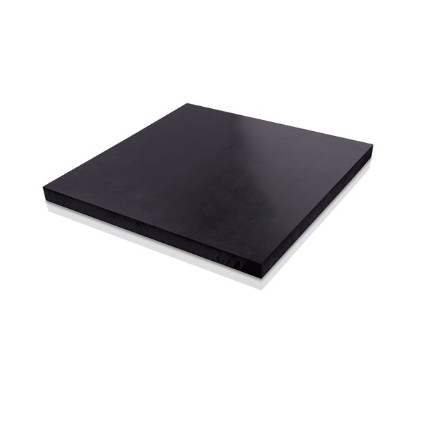 HDPE (High Density Polyethylene) Plastic Sheet 3/16"" x 24"" x 48"" Black