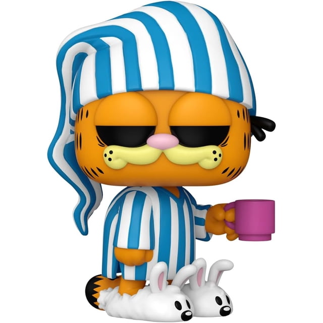 Funko Pop! Comics: Garfield - Garfield Con Pijama Y Taza