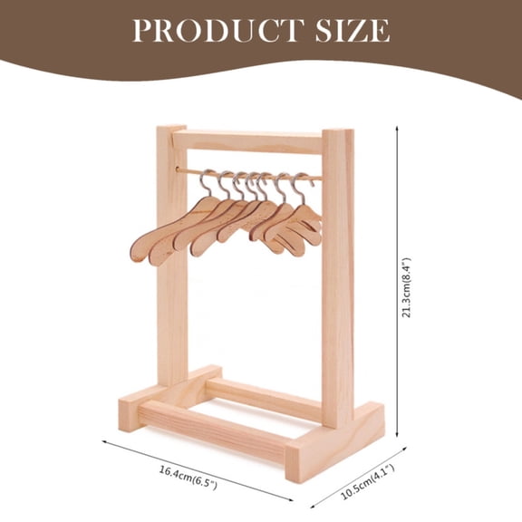 17 Inch Doll Wardrobe Clothing Storage Room Dollhouse Accessories (A, 22*11*17cm)