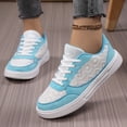thumbnail image 2 of Sewkxo Womens Tennis Shoes Lightweight Casual Shoes Mesh Breathable Walking Shoe for Women Low Top Sneakers,Cyan 40, 2 of 5