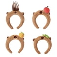 thumbnail image 2 of Capybara Plush Makeup Headband - Soft Hair Hoop with Non-Slip Clip for Skincare & Home Use(1Pcs, B), 2 of 8