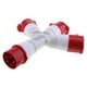 thumbnail image 5 of 2 Pcs (Rojo) 380 V 16A 3pin Industrial Point Power Outlet IP44 a Prueba de Mal tiempo Edificio 3 P + N + E Macarena Conector industrial, 5 of 7