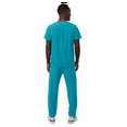 thumbnail image 2 of Adar Addition Ensemble de Sarrau Go-Basic pour Hommes - Haut de Sarrau Classique à Col en V et Pantalon de Sarrau Cargo, 2 of 7