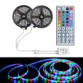 thumbnail image 1 of 10M 32FT 3528 Étanche SMD RGB 600LEDs Conduit Bande Lumineuse 44Key IR Télécommande, 1 of 6