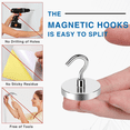 thumbnail image 4 of KNE36 Strong Magnetic Hook Free Punch No Trace Magnetic Hook Household Refrigerator Magnetic Hook, 4 of 7