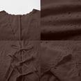 thumbnail image 6 of Tank Tops for Women V Neck Floral Eyelet Embroidery Tie Front Crop Tops, 6 of 6