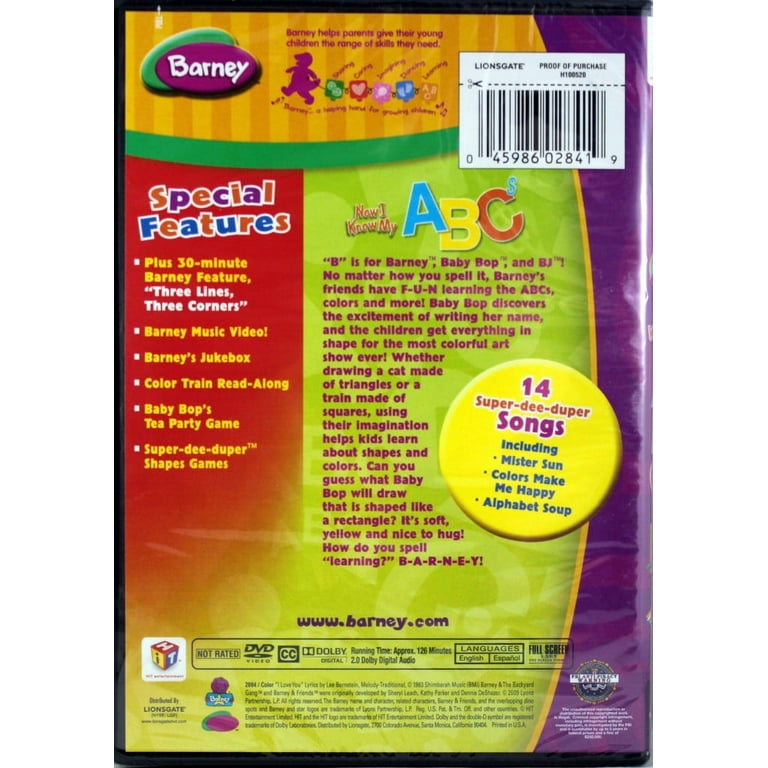 Barney - Now I Know My ABC's DVD - Walmart.com