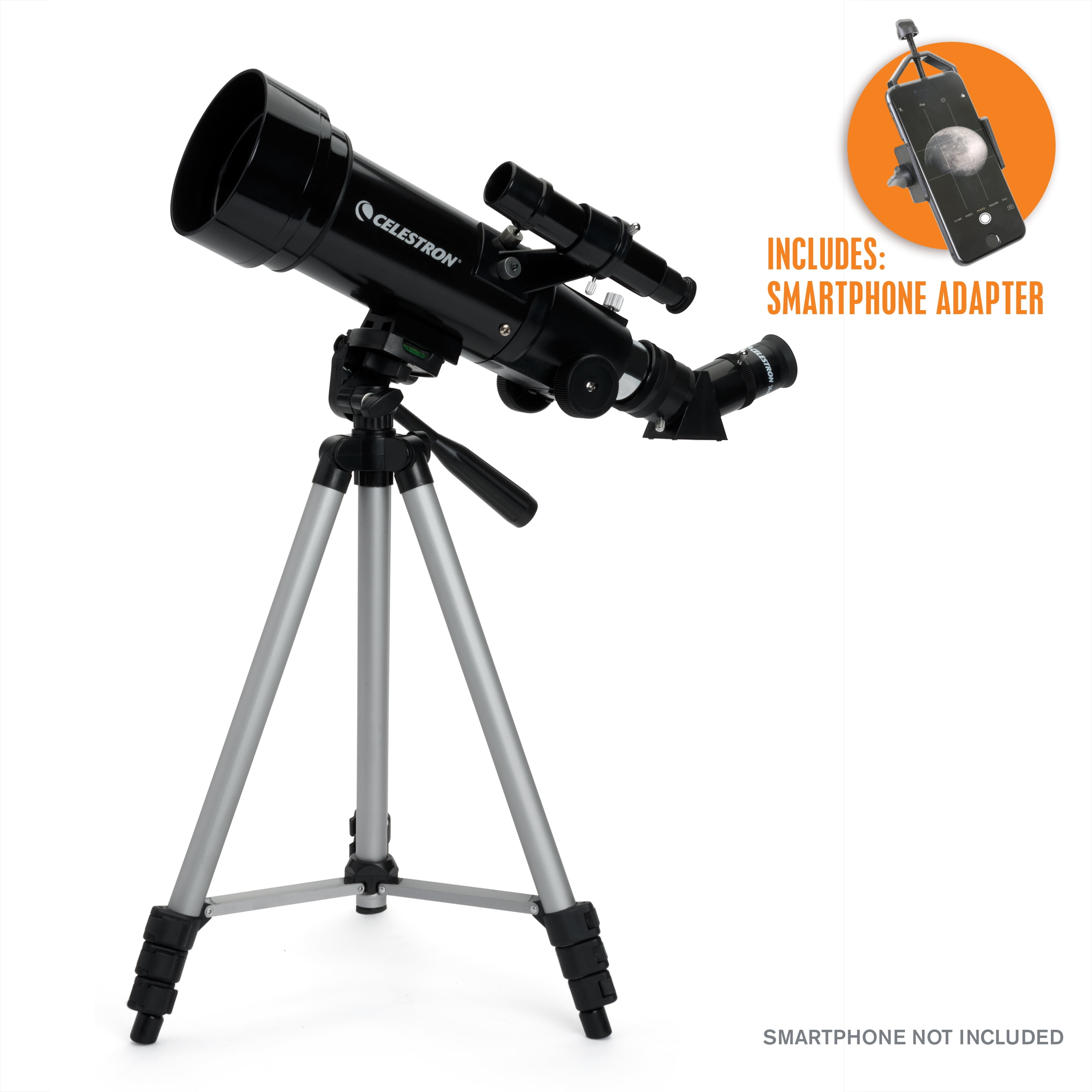 Celestron Travel Scope 70 Telescope with Backpack and Basic Smartphone