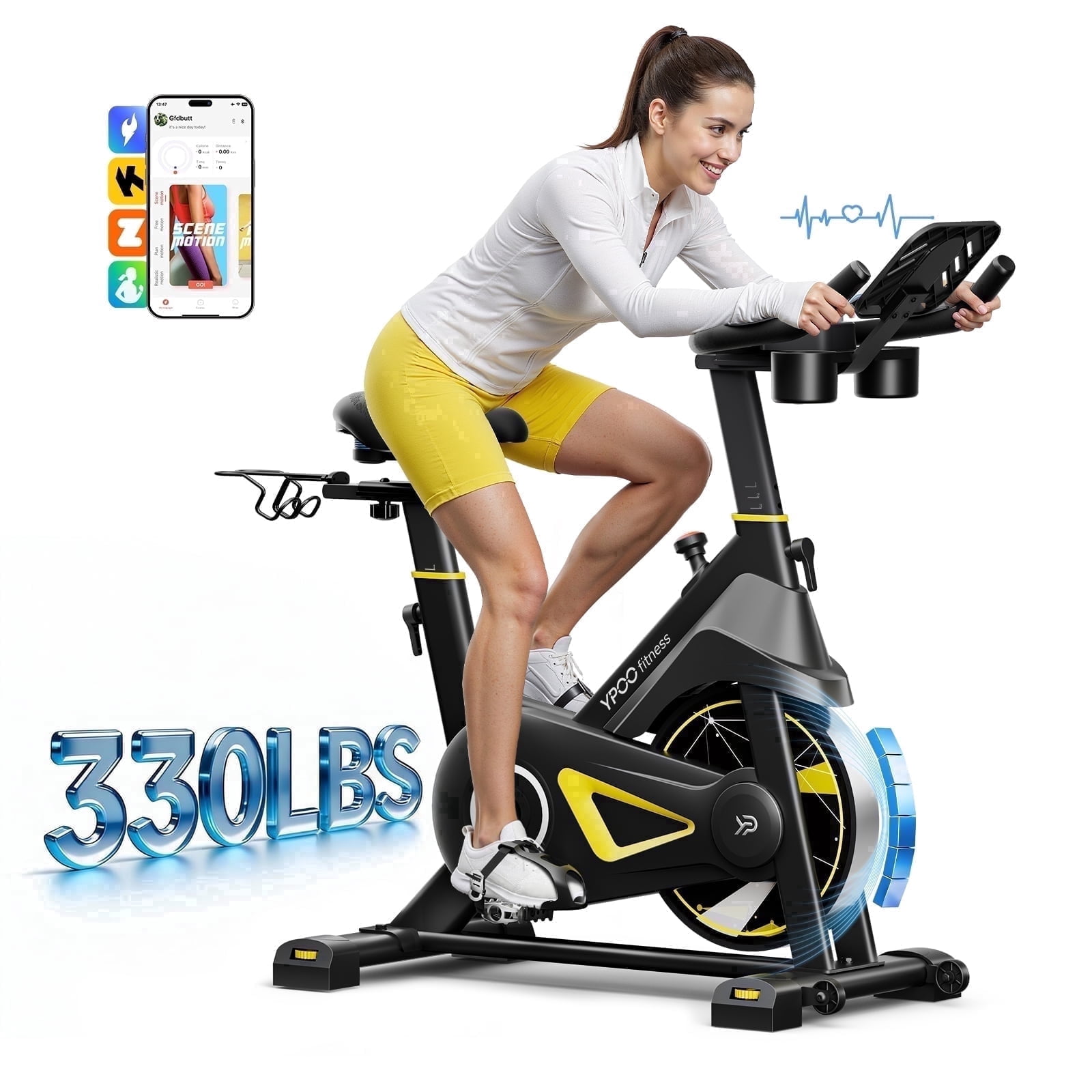 Marcy Magnetic Recumbent Exercise Bike NS-1206R - Walmart.com
