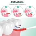 thumbnail image 5 of 160 Pcs Orange Dental Floss Picks and 100 Pcs Professional Toothpicks for Travel - Soft Silicone Braces Brush, Floss Sticks for Teeth, Disposable Interdental Brushes for Cleaning Teeth Health, 5 of 8