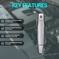 thumbnail image 4 of Exterior Chrome Door Handle, Front Driver Side - Compatible with 2007-2013 Chevy Silverado Suburban Tahoe GMC Sierra Yukon Cadillac Escalade - Replace 20828258, 22738721, 25960525, 84053434, 4 of 8