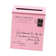 thumbnail image 2 of GUOOL Drop Box Large Capacity Decorative Newspaper Holder Box for Yard Gate Garden pink, 2 of 9