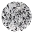 thumbnail image 1 of 100/200/300/500Pcs Mixed Letter Acrylic Beads Round Flat Alphabet Spacer Beads For Jewelry Making Handmade Diy Bracelet Necklace, 1 of 5