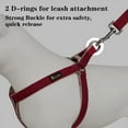 thumbnail image 5 of Plutus Pet Cotton Hemp Step In Dog Harness, Sustainable, Lightweight and Escape-Proof, Easy Walk Dog Harness for Puppy Small Medium and Large Dogs, Dark Red, S, 5 of 7