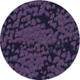 thumbnail image 1 of Ahgly Tapis Rond Lavable en Machine Intérieur Transitionnel Violet Profond, 7 Pieds Rond, 1 of 7