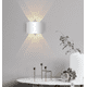 thumbnail image 2 of Lámpara de pared LED para interiores, lámpara de pared moderna blanca, apliques de pared para exteriores de aluminio impermeable IP65, lámpara de punto hacia arriba para sala de estar, dormitorio, pa JAMW Sencillez, 2 of 5