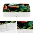 thumbnail image 4 of Chameleon Earring Organizer Jewelry Box Necklace Organizer PU Leather with Removable Compartment Portable, 4 of 6