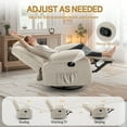 thumbnail image 4 of Korser Oversized Swivel Rocker Recliner Chair for Adults 40.6'' Wide for Living Room,Beige, 4 of 7