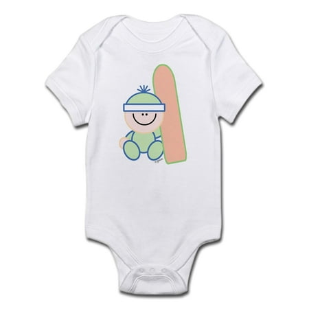 

CafePress - Snowboard Baby Infant Creeper - Baby Light Bodysuit