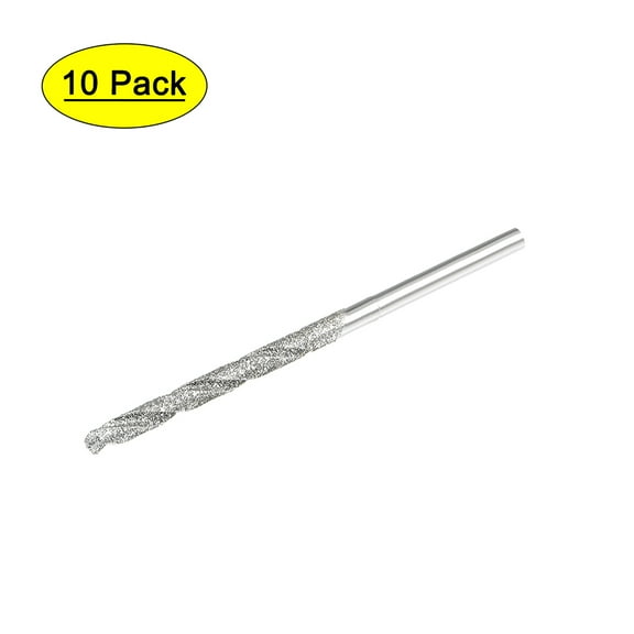 Uxcell Metric Coated Twist Drill Bit Diamond  High Speed Steel Silver Tone 10pcs 2.5mm