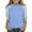 #E-Sky Blue, variant on Xyxonk Girls Color Block Printed 3/4 Sleeve Shirt Girls Tops Kids Crewneck Knit T Shirts Size 10-12 Cute Plain Tween Girls Clothes Trendy Summer Outfits Girl Clothes 10/12 Green 140