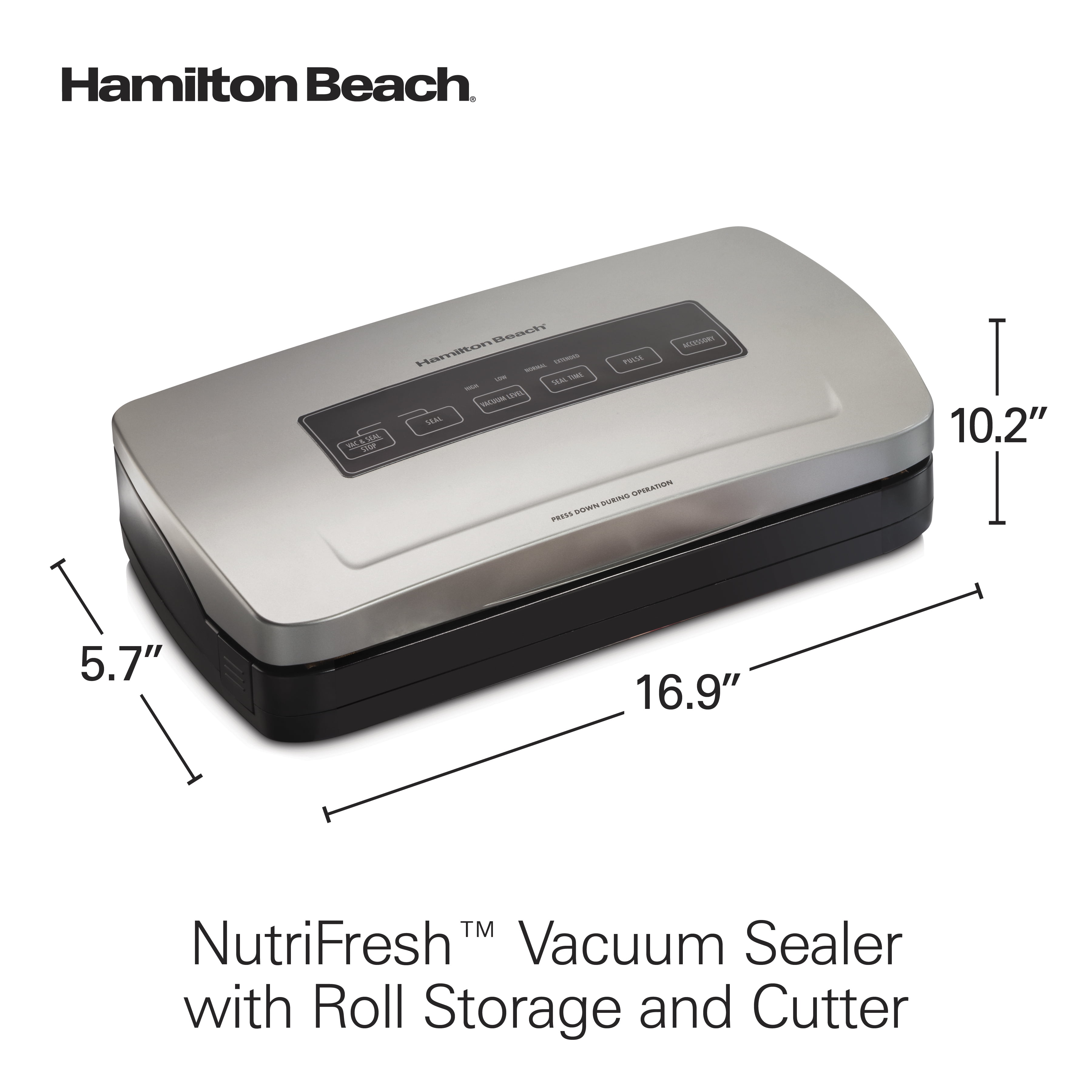 Hamilton Beach NutriFresh Vacuum Sealer w/ Starter Kit