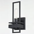 thumbnail image 4 of Matte Black Wall Sconce - Modern Farmhouse Lighting for Hallways & Bathrooms, 4 of 5