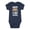 NAVY, variant on - Daddy Says I Like Football - Infant One Piece