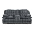 thumbnail image 4 of Lexicon Goodland Corduroy Dbl Rclng Love Seat with Center Console in Dark gray, 4 of 11