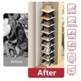 thumbnail image 2 of A Space-saving Shoe Drying Racks with 9 Tiers, Holds 9 Pairs Of Shoes, Made Of Durable Plastic, Stackable Design for Home Storage， Suitable for Use In Bedrooms, Balconies, And Living Room, 2 of 6