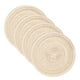 thumbnail image 1 of Uxcell 4 Pcs Manteles Individuales Redondos Tejidos, Mantel Lavable de 4.3 Pulgadas Resistente al Calor, Mantel Decorativo para Mesa de Comedor de Cocina, Beige, 1 of 7