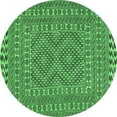 thumbnail image 1 of Ahgly Company Indoor Round Persian Emerald Green Traditional Area Rugs, 7' Round, 1 of 4