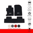 thumbnail image 4 of Floor Mat Compatible with 2006-2011 Honda Civic, FG Logo Factory Fitment Front & Rear Nylon 3PC Car Floor Carpets Carpet Liner by IKON MOTORSPORTS, 2007 2008 2009 2010, 4 of 4