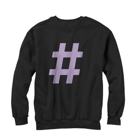 Men s Lost Gods Hashtag Sweatshirt Black 2X Large