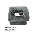 thumbnail image 3 of Djunllk Car Electric Heated Blanket - 12V Flannel Heating Blanket for Shoulder and Back, Knee Pads Shawl, 63 x 31 inch, 3 of 9