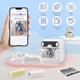 thumbnail image 2 of Mini Portable Thermal Printer, BT Wireless Bluetooth Instant Inkless Printer with 6 Paper Rolls, Printer for Photos Label List, 2 of 5