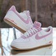 thumbnail image 3 of Ni&ke Air Force 1 Low Seersucker Pack Men’s Size 12 White Custom 488298-146, 3 of 6