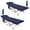 Set of 2 Navyblue, variant on Camping Cots with Removable Mattress, Lounge Chair, Cot for adults, camping Bed, with Pillow, Carry Bag & Storage Pocket, Extra Wide Sturdy, Heavy Duty Holds Up to 500 Lbs (Set of 2 Grey)