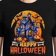 thumbnail image 3 of Happy Halloween Haunted House – T-Shirt / Hoodie / Sweatshirt – Halloween Nostalgia – Family & Friends, 3 of 6