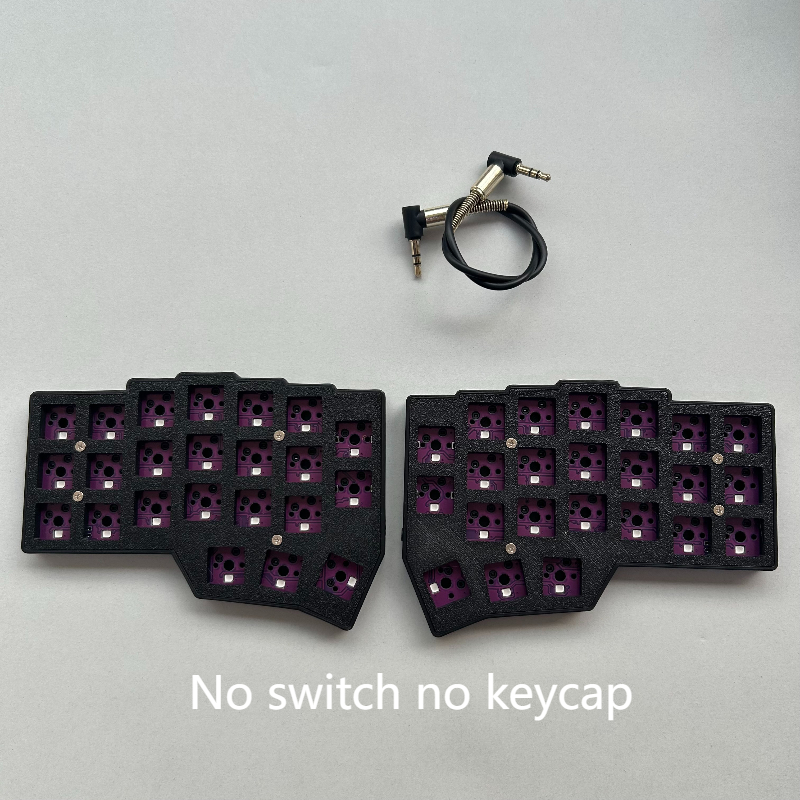 MiFuny CORNE V4 Split Keyboard Kit Collocation Japanese Keycap Wired RGB Hot-swappable Support VIAL Left and Right Hand Split Keyboard