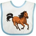 thumbnail image 3 of Inktastic Wild Mustang Horse Galloping Boys or Girls Baby Bib, 3 of 4