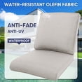 thumbnail image 6 of Gymojoy Outdoor 4-Piece Deep Seat Cushion Set, 22 x 24, Water Repellant, Fade Resistant, Deep Seat Bottom and Back Cushion for Swivel Chair, Sofa, and Couch,Beige, 6 of 6