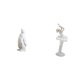 thumbnail image 1 of Escultura de pingüino, estatua de animal, figura de bailarina de ballet, adorno de escritorio, material de resina, artesanía creativa, ideal para la d, 1 of 8