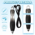 thumbnail image 3 of Uxcell 6Pcs Big Fat Pens, Black Weighted Pens with 6 Blue Refills, 3 of 5