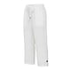 thumbnail image 2 of Pantalones de Lino Mujeres Outfits de Vacaciones Casual Elástico de la Cintura Cordón Suelto Recto Tubo Capris para la Playa de Verano, 2 of 5