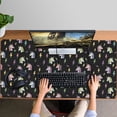 thumbnail image 4 of Long Mouse Pads for Desk,Black Cartoon Unicorn Lightning Pattern Desk Mats on Top Of Desks, Desk Mouse Pad Extra Large with 3mm Non-Slip Base and Stitched Edge for Gaming,Office,Work,Home 47.3"x23.6", 4 of 6