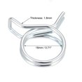 thumbnail image 3 of Unique Bargains Double Wire Motorcycle ATV 18mm Fuel Line Hose Tube Spring Clips Clamp Zinc Plated 10Pcs, 3 of 3