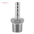 thumbnail image 3 of 304 Stainless Steel Male Thread Pipe Fitting Barb Hose Tail Connector (3/8"x8mm), 3 of 3